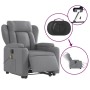 Sillón de masaje eléctrico reclinable elevable tela gris claro de , Sillones - Ref: Foro24-3204518, Precio: 362,76 €, Descuen...