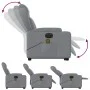Sillón de masaje eléctrico reclinable elevable tela gris claro de , Sillones - Ref: Foro24-3204518, Precio: 387,14 €, Descuen...