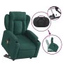 Sillón masaje eléctrico reclinable elevable tela verde oscuro by , Armchairs - Ref: Foro24-3204524, Price: 389,14 €, Discount: %