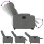 Sillón eléctrico reclinable elevable de tela gris oscuro de , Sillones - Ref: Foro24-3204507, Precio: 376,36 €, Descuento: %