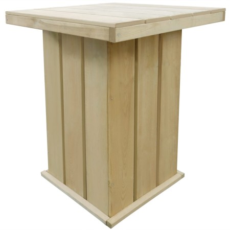 Mesa de bar de madera de pino impregnada 75x75x110 cm de vidaXL, Mesas de jardín - Ref: Foro24-44910, Precio: 150,15 €, Descu...