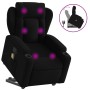 Sillón reclinable de masaje elevable tela negro de , Sillones - Ref: Foro24-3204496, Precio: 299,37 €, Descuento: %
