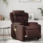 Sillón de masaje reclinable eléctrico cuero sintético marrón de , Sillones - Ref: Foro24-3204539, Precio: 292,19 €, Descuento: %