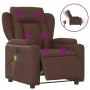 Sillón de masaje reclinable eléctrico cuero sintético marrón de , Sillones - Ref: Foro24-3204539, Precio: 292,19 €, Descuento: %
