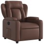 Sillón reclinable eléctrico de cuero sintético marrón de , Sillones - Ref: Foro24-3204532, Precio: 266,70 €, Descuento: %