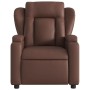 Sillón reclinable eléctrico de cuero sintético marrón de , Sillones - Ref: Foro24-3204532, Precio: 266,70 €, Descuento: %