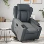Sillón reclinable elevable cuero artificial gris de , Sillones - Ref: Foro24-3204547, Precio: 284,34 €, Descuento: %