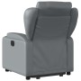 Sillón reclinable elevable cuero artificial gris de , Sillones - Ref: Foro24-3204547, Precio: 273,40 €, Descuento: %