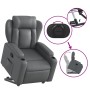 Sillón reclinable elevable cuero artificial gris de , Sillones - Ref: Foro24-3204547, Precio: 273,40 €, Descuento: %