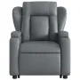 Sillón reclinable elevable cuero artificial gris de , Sillones - Ref: Foro24-3204547, Precio: 284,34 €, Descuento: %