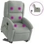 Sillón de masaje reclinable elevable terciopelo gris claro de , Sillones - Ref: Foro24-3204333, Precio: 352,34 €, Descuento: %
