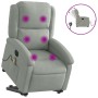 Sillón de masaje reclinable elevable terciopelo gris claro de , Sillones - Ref: Foro24-3204333, Precio: 329,82 €, Descuento: %