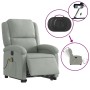 Sillón de masaje reclinable elevable terciopelo gris claro de , Sillones - Ref: Foro24-3204333, Precio: 329,82 €, Descuento: %