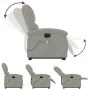 Sillón de masaje reclinable elevable terciopelo gris claro de , Sillones - Ref: Foro24-3204333, Precio: 352,34 €, Descuento: %