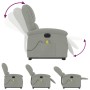 Sillón de masaje reclinable elevable terciopelo gris claro de , Sillones - Ref: Foro24-3204333, Precio: 329,82 €, Descuento: %