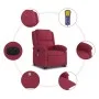 Sillón de masaje reclinable elevable terciopelo rojo tinto de , Sillones - Ref: Foro24-3204338, Precio: 380,55 €, Descuento: %
