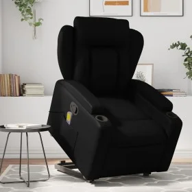 Sillón reclinable de masaje de pie cuero artificial negro de , Sillones - Ref: Foro24-3204551, Precio: 331,55 €, Descuento: %