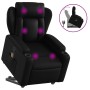 Sillón reclinable de masaje de pie cuero artificial negro de , Sillones - Ref: Foro24-3204551, Precio: 317,30 €, Descuento: %