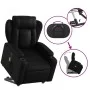 Sillón reclinable de masaje de pie cuero artificial negro de , Sillones - Ref: Foro24-3204551, Precio: 331,55 €, Descuento: %
