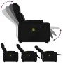 Sillón reclinable de masaje de pie cuero artificial negro de , Sillones - Ref: Foro24-3204551, Precio: 331,55 €, Descuento: %