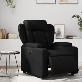 Sillón reclinable eléctrico de cuero sintético negro de , Sillones - Ref: Foro24-3204530, Precio: 268,16 €, Descuento: %