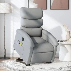 Sillón de masaje eléctrico reclinable elevable tela gris claro de , Sillones - Ref: Foro24-3204014, Precio: 339,03 €, Descuen...