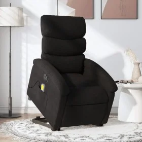 Sillón de masaje eléctrico reclinable elevable tela negro de , Sillones - Ref: Foro24-3204016, Precio: 337,49 €, Descuento: %