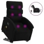 Sillón de masaje eléctrico reclinable elevable tela negro de , Sillones - Ref: Foro24-3204016, Precio: 337,49 €, Descuento: %