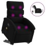 Sillón de masaje eléctrico reclinable elevable tela negro de , Sillones - Ref: Foro24-3204016, Precio: 316,62 €, Descuento: %
