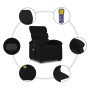 Sillón de masaje eléctrico reclinable elevable tela negro de , Sillones - Ref: Foro24-3204016, Precio: 316,62 €, Descuento: %
