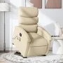 Sillón de masaje eléctrico reclinable elevable tela crema de , Sillones - Ref: Foro24-3204023, Precio: 377,80 €, Descuento: %