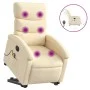 Sillón de masaje eléctrico reclinable elevable tela crema de , Sillones - Ref: Foro24-3204023, Precio: 377,80 €, Descuento: %