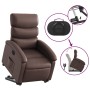 Sillón reclinable elevable cuero sintético marrón de , Sillones - Ref: Foro24-3204042, Precio: 293,73 €, Descuento: %