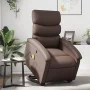 Brauner Kunstleder-Fußmassage-Sessel mit Liegefunktion von , Sessel - Ref: Foro24-3204049, Preis: 286,42 €, Rabatt: %