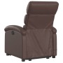 Sillón reclinable de masaje de pie de cuero sintético marrón de , Sillones - Ref: Foro24-3204049, Precio: 266,77 €, Descuento: %