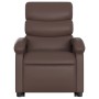 Sillón reclinable de masaje de pie de cuero sintético marrón de , Sillones - Ref: Foro24-3204049, Precio: 266,77 €, Descuento: %