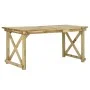 Mesa de jardín de madera 160x79x75 cm de vidaXL, Mesas de jardín - Ref: Foro24-44898, Precio: 191,94 €, Descuento: %