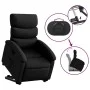 Sillón reclinable elevable cuero artificial negro de , Sillones - Ref: Foro24-3204040, Precio: 277,28 €, Descuento: %