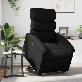 Sillón reclinable y elevable eléctrico cuero sintético negro de , Sillones - Ref: Foro24-3204054, Precio: 319,73 €, Descuento: %
