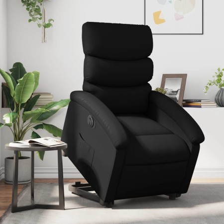Sillón reclinable y elevable eléctrico cuero sintético negro de , Sillones - Ref: Foro24-3204054, Precio: 319,73 €, Descuento: %
