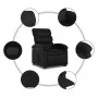 Elektrischer verstellbarer und aufklappbarer Relaxsessel aus schwarzem Kunstleder. von , Sessel - Ref: Foro24-3204054, Preis:...