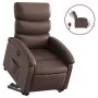 Sillón reclinable elevable eléctrico de cuero sintético marrón de , Sillones - Ref: Foro24-3204056, Precio: 341,93 €, Descuen...