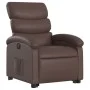 Sillón reclinable elevable eléctrico de cuero sintético marrón de , Sillones - Ref: Foro24-3204056, Precio: 341,93 €, Descuen...