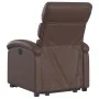 Sillón reclinable elevable eléctrico de cuero sintético marrón de , Sillones - Ref: Foro24-3204056, Precio: 341,93 €, Descuen...