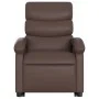 Sillón reclinable elevable eléctrico de cuero sintético marrón de , Sillones - Ref: Foro24-3204056, Precio: 341,93 €, Descuen...