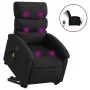 Sillón de masaje elevable eléctrico cuero sintético negro de , Sillones - Ref: Foro24-3204061, Precio: 336,50 €, Descuento: %