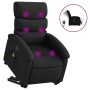 Sillón de masaje elevable eléctrico cuero sintético negro de , Sillones - Ref: Foro24-3204061, Precio: 317,44 €, Descuento: %