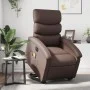 Sillón de masaje elevable eléctrico cuero sintético marrón de , Sillones - Ref: Foro24-3204063, Precio: 336,74 €, Descuento: %