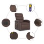 Sillón de masaje reclinable eléctrico cuero sintético marrón de , Sillones - Ref: Foro24-3204035, Precio: 247,74 €, Descuento: %