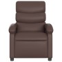Sillón de masaje reclinable eléctrico cuero sintético marrón de , Sillones - Ref: Foro24-3204035, Precio: 247,74 €, Descuento: %